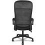 FORÖL Opti524 Silla de oficina con brazos abatibles y mecanismo basculante, Negro